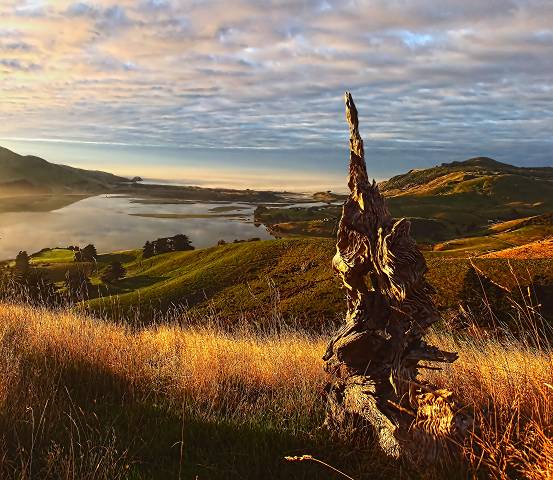 Looking down on Hoopers Inlet